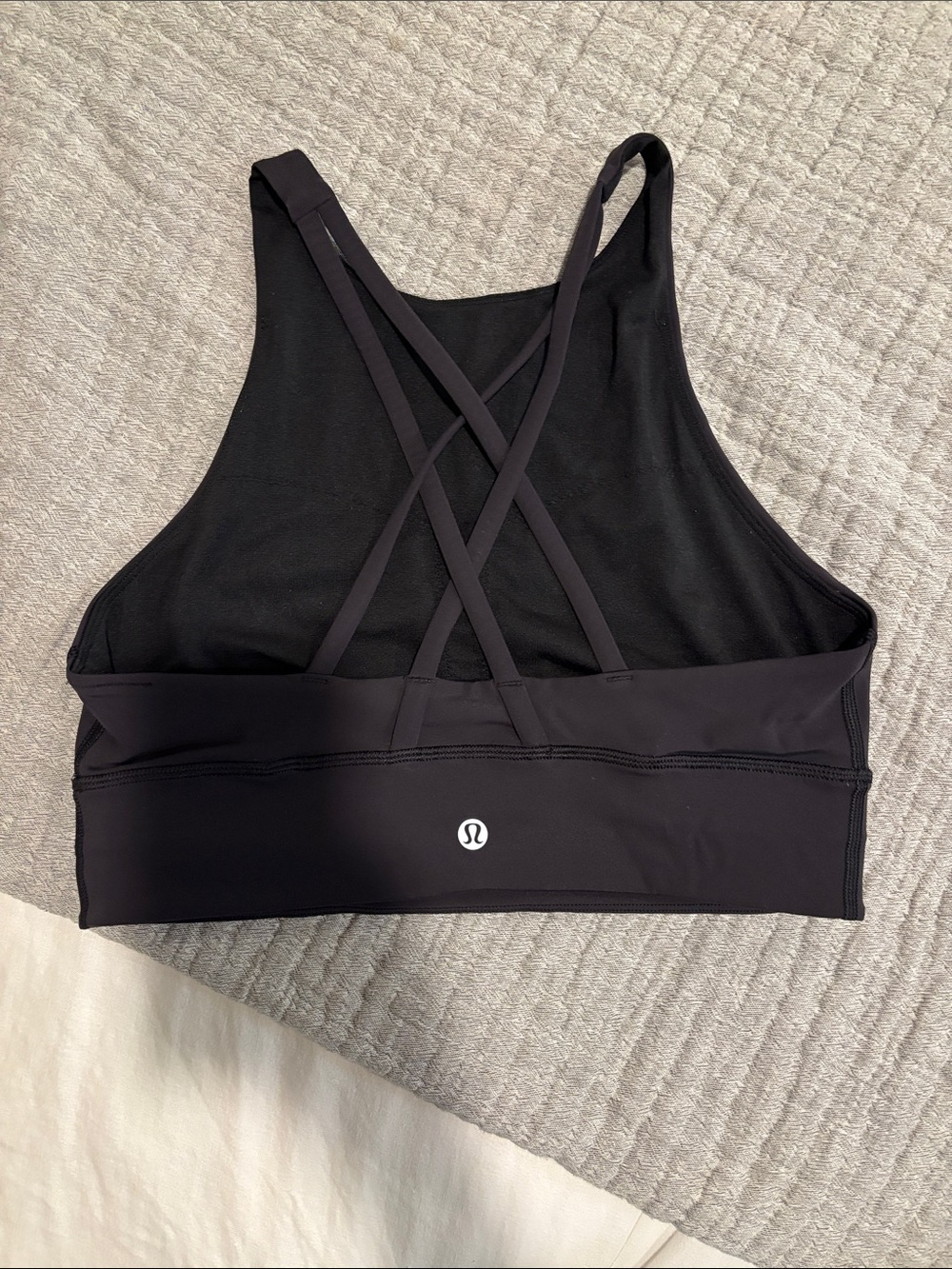 lululemon athletica Black Crisscross Back Sports Bra